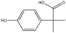 4-hydroxy-.alpha.,.alpha.-dimethyl-Benzeneacetic acid Structure