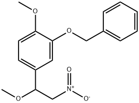 2-Benzyloxy-1-methoxy-4-(1-methoxy-2-nitroethyl)benzene 구조식 이미지