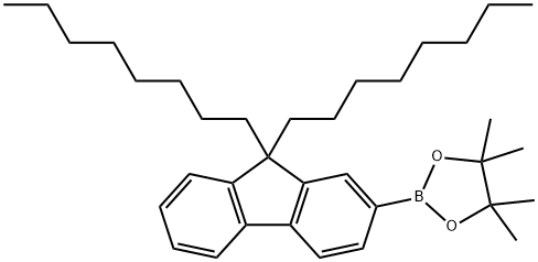 9,9-Di-n-octylfluorene-2-boronic acid pinacol ester 구조식 이미지