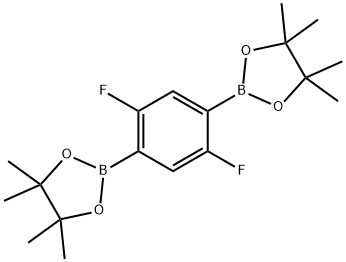 2,2'-(2,5-Difluoro-1,4-phenylene)bis(4,4,5,5-tetramethyl-1,3,2-dioxaborolane) Structure