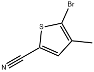 5-브로모-4-메틸티오펜-2-카르보니트릴 구조식 이미지