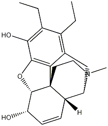 디에틸모르핀 구조식 이미지