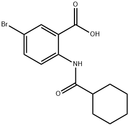 5-Bromo-2-(cyclohexanecarboxamido)benzoic acid Structure
