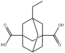 1-ethyl-3,5-adamantanedicarboxylic acid Structure