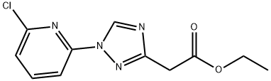 ethyl 2-(1-(6-chloropyridin-2-yl)-1H-1,2,4-triazol-3-yl)acetate 구조식 이미지