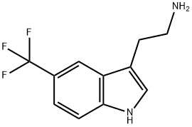5-(트리플루오로메틸)-1H-인돌-3-에탄아민 구조식 이미지