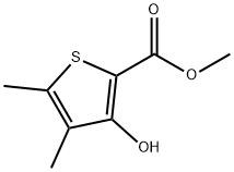 메틸3-하이드록시-4,5-디메틸티오펜-2-카르복실레이트 구조식 이미지