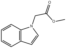 Methyl indole-1-acetate 구조식 이미지