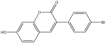 3-(4-bromophenyl)-7-hydroxy-2H-chromen-2-one Structure