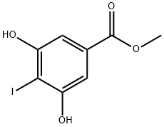 methyl 3,5-dihydroxy-4-iodobenzoate 구조식 이미지