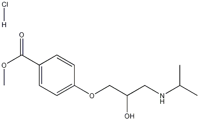 4-(2-Hydroxy-3-isopropylaminopropoxy)benzoic Acid Methyl Ester Hydrochloride Structure