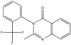 3-[2-(Trifluoromethyl)phenyl]-2-methylquinazolin-4(3H)-one Structure
