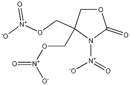 3-Nitro-4,4-bis[(nitrooxy)methyl]-2-oxazolidinone Structure