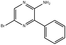 2-Amino-5-bromo-3-phenylpyrazine Structure