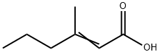 (E)-3-Methyl-2-hexenoic acid Structure