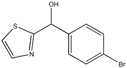 2-(4-Bromophenyl(hydroxy)methyl)thiazole Structure