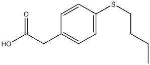 2-(4-(butylthio)phenyl)acetic acid Structure