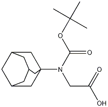 (S) - N- Boc- adamantylglycine 구조식 이미지