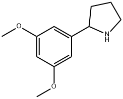 2-(3,5-dimethoxyphenyl)pyrrolidine Structure