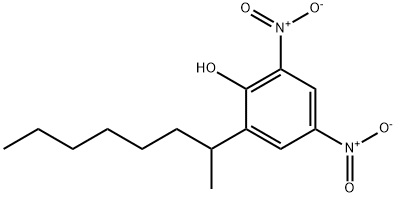 2,4-dinitro-6-(1-methylheptyl)phenol 구조식 이미지