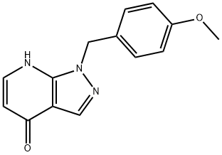 1-(4-methoxybenzyl)-1H-pyrazolo[3,4-b]pyridin-4-ol 구조식 이미지