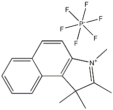 1,1,2,3-tetramethyl-1H-benzo[e]indolium hexafluorophosphate(V) Structure