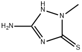 5-Amino-1,2-dihydro-2-methyl-3H-1,2,4-triazole-3-thione 구조식 이미지
