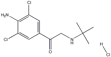 1-(4-Amino-3,5-dichloro-phenyl)-2-tert-butylamino-ethanone Hydrochloride 구조식 이미지