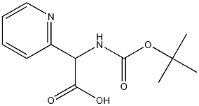 tert-Butoxycarbonylamino-pyridin-2-yl-acetic acid Structure