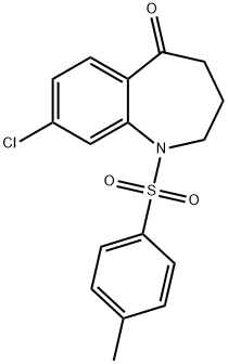 8-Chloro-1,2,3,4-tetrahydro-1-[(4-methylphenyl)sulfonyl]-5H-1-benzazepin-5-one Structure
