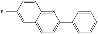 2-페닐-6-브로모퀴놀린 구조식 이미지