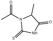 1-Acetyl-5-methyl-2-thioxo-4-imidazolidinone Structure