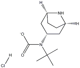 Tert-Butyl(1R,3R,5S)-8-azabicyclo[3.2.1]octan-3-ylcarbamatehydrochloride 구조식 이미지