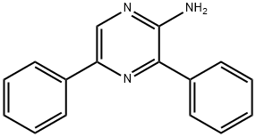 2-Amino-3,5-diphenylpyrazine Structure