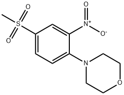 1-[4-(Methylsulfonyl)-2-nitrophenyl]morpholine Structure