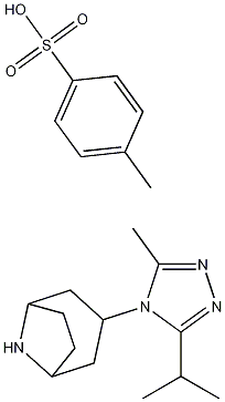 3-(3-Isopropyl-5-methyl-4H-1,2,4-triazol-4-yl)-8-azabicyclo[3.2.1]octane-p-toluenesulfonate 구조식 이미지