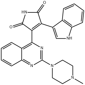 425637-18-9 3-(1H-Indol-3-yl)-4-[2-(4-methylpiperazin-1-yl)quinazolin-4-yl]pyrrole-2,5-dione