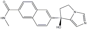 (R)-6-(7-hydroxy-6,7-dihydro-5H-pyrrolo[1,2-c]imidazol-7-yl)-N-methyl-2-naphthamide Structure