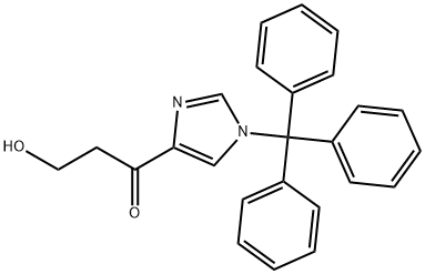 3-hydroxy-1-(1-trityl-1H-imidazol-4-yl)propan-1-one Structure