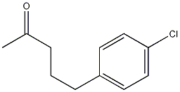 5(4-chlorophenyl)-2-pentanone Structure