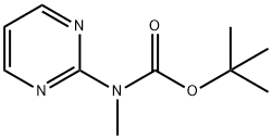 Pyrimidin-2-ylmethyl-carbamic acid tert-butyl ester Structure