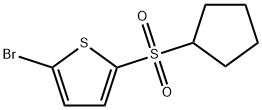 2-bromo-5-(cyclopentylsulfonyl)thiophene Structure