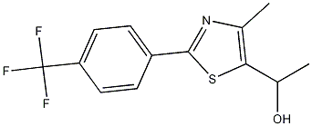 1-[4-Methyl-2-(4-trifluoromethylphenyl)thiazol-5-yl]ethanol Structure