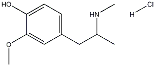 4-하이드록시-3-메톡시메스암페타민염산염 구조식 이미지