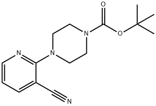 tert-Butyl4-(3-cyano-2-pyridinyl)-1-piperazinecarboxylate Structure