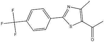 1-[4-Methyl-2-(4-trifluoromethylphenyl)thiazol-5-yl]ethanone Structure