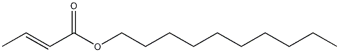 Decyl (E)-2-butenoate Structure