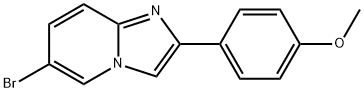 6-브로모-2-(4-메톡시페닐)이미다조[1,2-a]피리딘 구조식 이미지