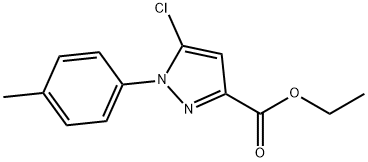 5-Chloro-1-p-tolyl-1H-pyrazole-3-carboxylic acid ethyl ester Structure