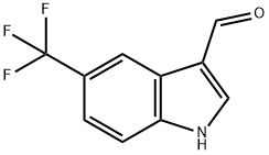 5-(Trifluoromethyl)-1H-indole-3-carboxaldehyde Structure